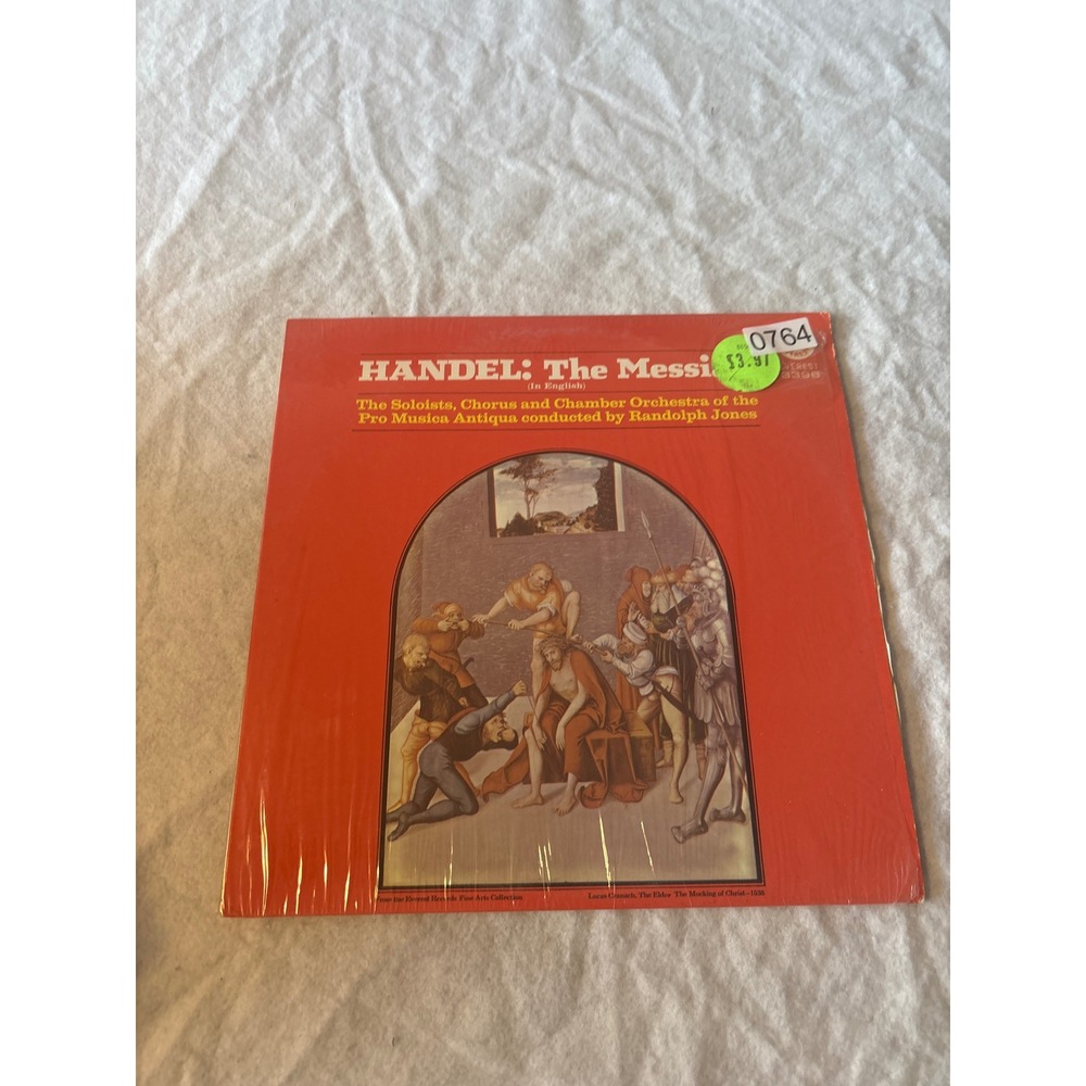 Everest Handel The Messiah Vinyl LP Record 12" Red Good Classical Music 0764